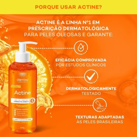 Actine Gel de Limpeza Facial 400mg