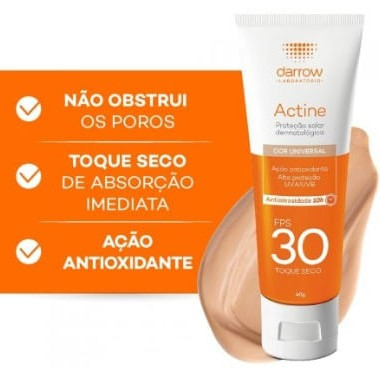 Protetor Solar Facial Actine Fps 30 Com Cor 40G Protetor Solar Facial Actine Fps 30 Com Cor 40G