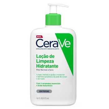 Loção de Limpeza Hidratante Pele Normal a Seca Sem Fragrância 473ml CeraVe