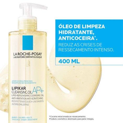 Óleo de Limpeza Lipikar Cleansing Oil AP+ 400ml La Roche-Posay