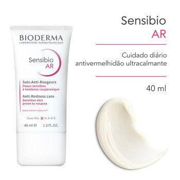 Hidratante Bioderma Sensibio Ar Cuidado Diário Antivermelhidão Ultracalmante Para Peles Sensíveis 40ml Hidratante Bioderma Sensibio Ar Cuidado Diário Antivermelhidão Ultracalmante Para Peles Sensíveis 40ml