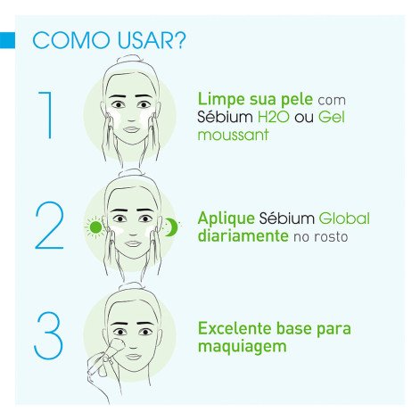 Sébium Global Bioderma Hidratante Anti-Imperfeições e Antimarcas da Acne