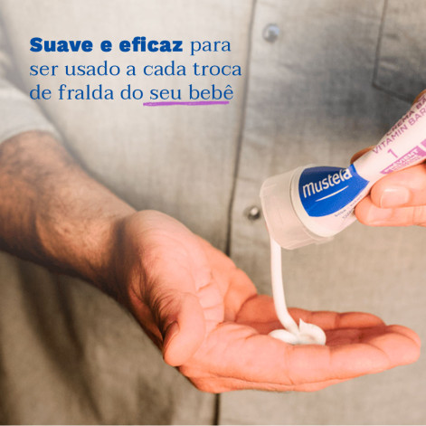 Creme Vitaminado Mustela Preventivo de Assaduras 1>2>3 100ml Creme Vitaminado Mustela Preventivo de Assaduras 1>2>3 100ml