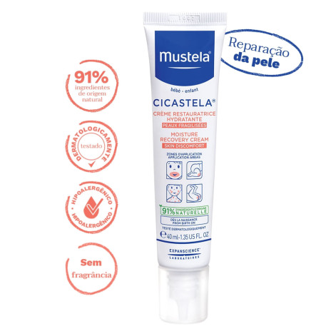 Creme Reparador Hidratante Mustela Bebê Cicastela Pele Sensibilizada com 40ml Creme Reparador Hidratante Mustela Bebê Cicastela Pele Sensibilizada com 40ml