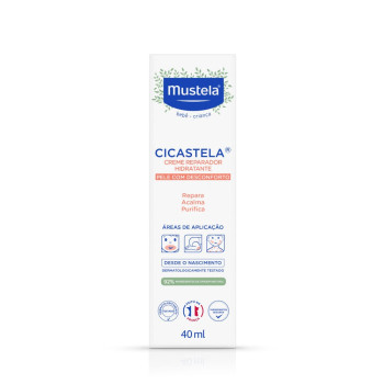 Creme Reparador Hidratante Mustela Bebê Cicastela Pele Sensibilizada com 40ml