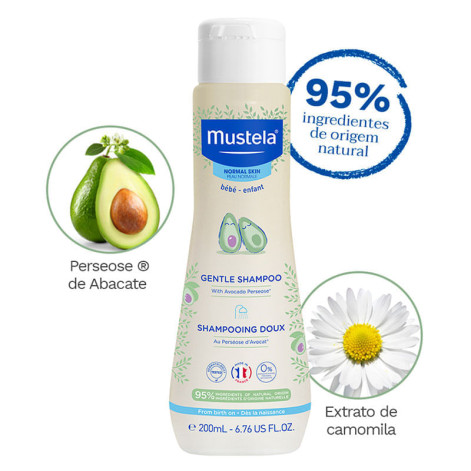 Shampoo Suave Infantil Mustela com Abacate Orgânico 200ml Shampoo Suave Infantil Mustela com Abacate Orgânico 200ml
