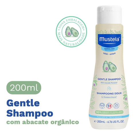 Shampoo Suave Infantil Mustela com Abacate Orgânico 200ml Shampoo Suave Infantil Mustela com Abacate Orgânico 200ml