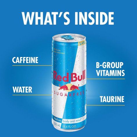 Energ Red Bull 250ML Sugar Free