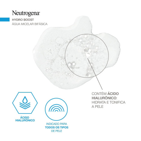 Água Micelar Neutrogena Hydro Boost Bifásica 200ml