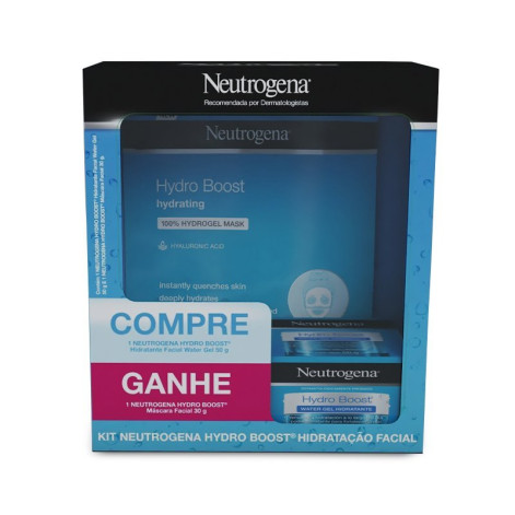 Kit Neutrogena Hydro Boost Hidratação Facial - Hidratante Facial Water Gel 50g + Máscara Facial 30g Kit Neutrogena Hydro Boost Hidratação Facial - Hidratante Facial Water Gel 50g + Máscara Facial 30g
