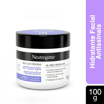 Creme Facial Neutrogena Face Care Intensive Antissinais Reparador 100g Creme Facial Neutrogena Face Care Intensive Antissinais Reparador 100g