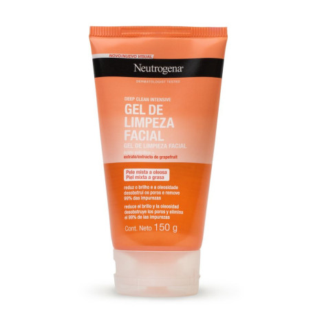 Sabonete Facial Neutrogena Deep Clean Gel Grapefruit 150g Sabonete Facial Neutrogena Deep Clean Gel Grapefruit 150g