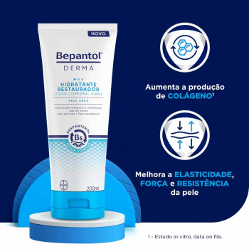 Bepantol Derma Hidratante Restaurador - Loção Corporal Diária Pele Seca