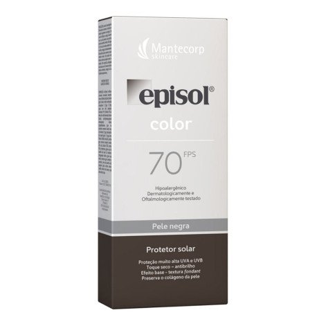 Protetor Solar Episol Color Pele Negra FPS 70 40g