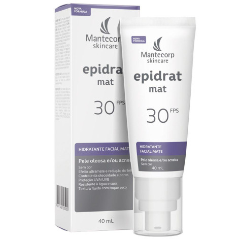 Protetor Solar Facial Mantecorp Skincare Epidrat MAT Sem Cor Protetor Solar Facial Mantecorp Skincare Epidrat MAT Sem Cor