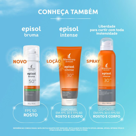 Protetor Solar Facial Episol Bruma FPS50 Pele Mista e Oleosa 75ml Protetor Solar Facial Episol Bruma FPS50 Pele Mista e Oleosa 75ml