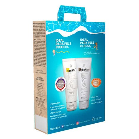 Kit Episol Protetor Solar Sec OC FPS99 60g + Protetor Solar Infantil FPS70 100g