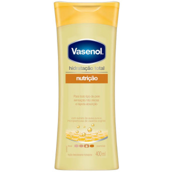 Loção Desodorante Hidratante Corporal Vasenol Nutrição 400ml