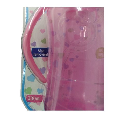 KUKA AQUARELA MAMADEIRA BICO BIG ORTODONTICA COM ALCA FASE 2 COR ROSA REF 1402 330 ML x 1 KUKA AQUARELA MAMADEIRA BICO BIG ORTODONTICA COM ALCA FASE 2 COR ROSA REF 1402 330 ML x 1