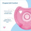 Chupeta Silicone Soft Comfort Kuka Nº2 Rosa