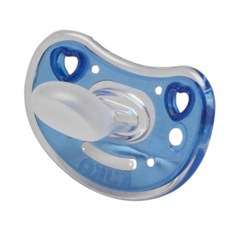 Chupeta Kuka Elegance Plus Ortodôntica +6 meses Silicone Sem BPA Azul Tamanho 2 1 Unidade