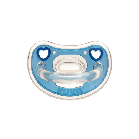 Chupeta Kuka Elegance Plus Ortodôntica +6 meses Silicone Sem BPA Azul Tamanho 2 1 Unidade