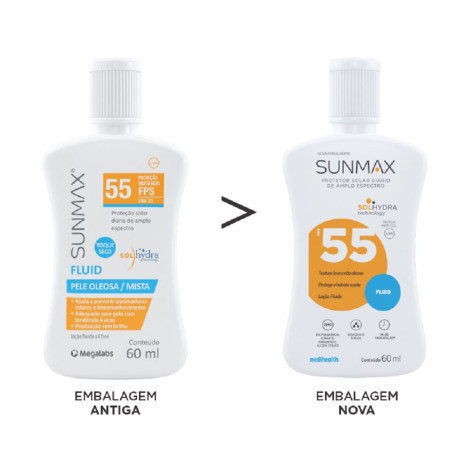 Protetor Solar SUNMAX Fluid FPS 55 60ml Protetor Solar SUNMAX Fluid FPS 55 60ml