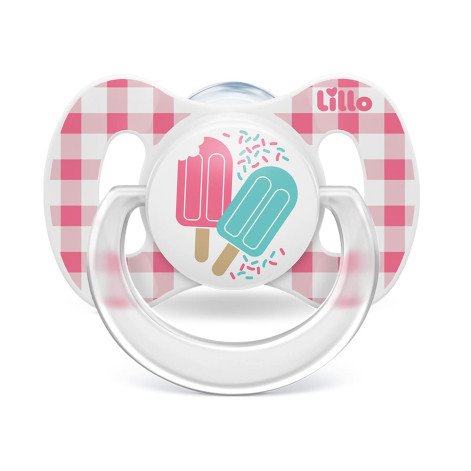 Chupeta Lillo Funny Silicone Ortodontico Rosa N.2 Ref 649730