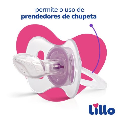 Chupeta Lillo Funny Silicone Ortodontico Rosa N.2 Ref 649730