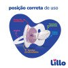 Chupeta Lillo Funny Silicone Ortodontico Rosa N.2 Ref 649730