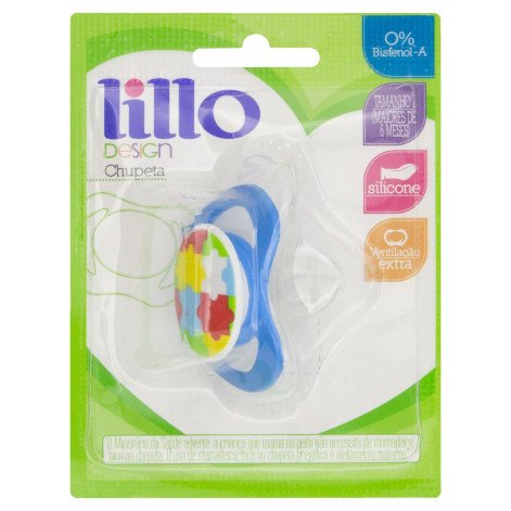 Lillo Chupeta Design Toys Ortodontica Silicone Tamanho 2 Azul 1 Referencia 607820