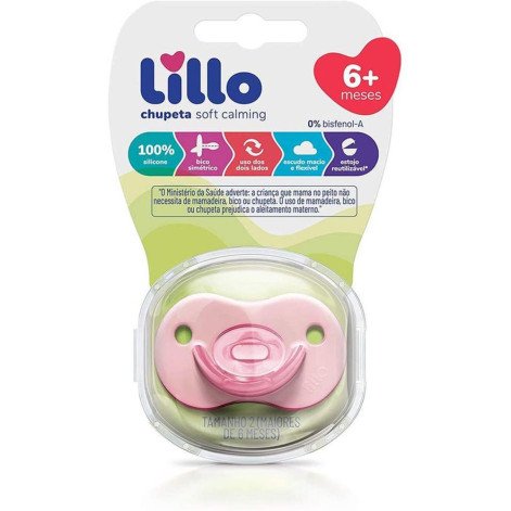 CHUPETA SOFT CALMING SILICONE T1 ROSA CHUPETA SOFT CALMING SILICONE T1 ROSA