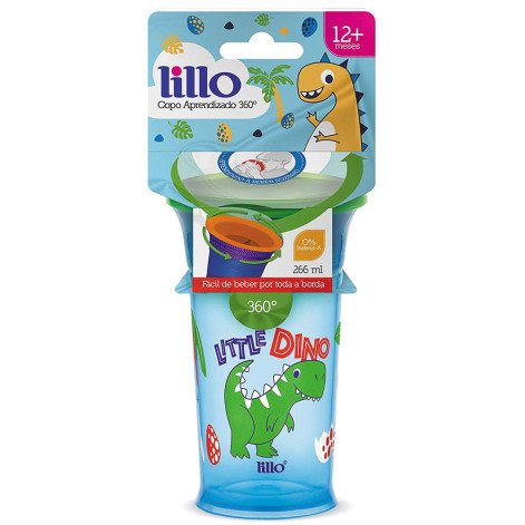 Copo de Treinamento - 266 Ml - 360° - Dino - Meninos - Lillo