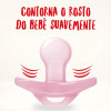 Chupeta NUK Genius Ortodôntica de 0 a 6 meses Soft Silicone Rosa Tamanho 1 1 Unidade