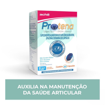 Protena Colágeno Não Hidrolisado Tipo II 40mg Aché-Biosintética 60 cápsulas