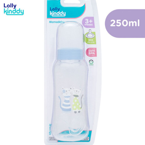 Mamadeira Lolly Zoo Azul 250ml