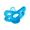 Chupeta Silicone Bico Redondo Tam 1 Azul - Lolly Baby