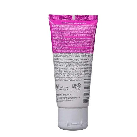 Anasol FPS 70 - Protetor Solar Facial 60g Anasol FPS 70 - Protetor Solar Facial 60g