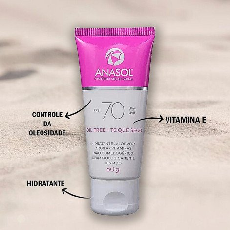 Anasol FPS 70 - Protetor Solar Facial 60g Anasol FPS 70 - Protetor Solar Facial 60g
