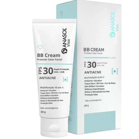 BB Cream Facial Antiacne FPS 30 - 60g - Anasol