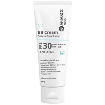BB Cream Facial Antiacne FPS 30 - 60g - Anasol BB Cream Facial Antiacne FPS 30 - 60g - Anasol