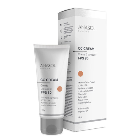 Protetor Solar Anasol - CC Cream Facial FPS 80 Protetor Solar Anasol - CC Cream Facial FPS 80