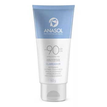 Protetor Solar Facial Anasol Clareador FPS90 60g