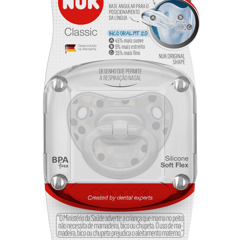 Chupeta Nuk Transparente