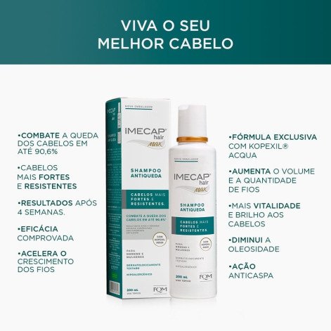 Imecap Hair Max Shampoo Antiqueda 200ml Imecap Hair Max Shampoo Antiqueda 200ml