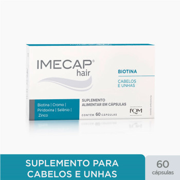 Suplemento Alimentar Imecap Hair Cabelos e Unhas 60 Cápsulas Suplemento Alimentar Imecap Hair Cabelos e Unhas 60 Cápsulas