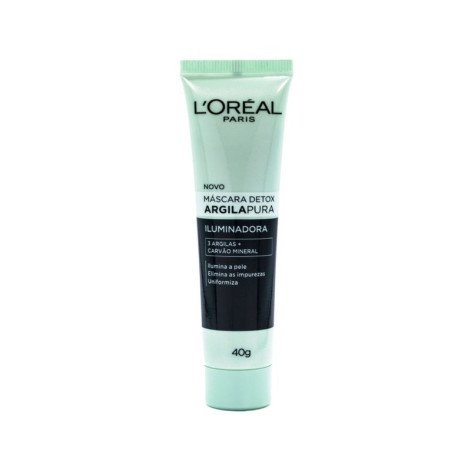 Máscara Facial LÓréal Paris Argila Pura Detox 40g