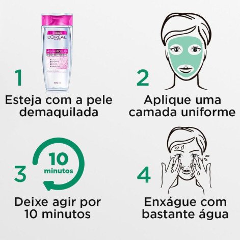 Máscara Facial LÓréal Paris Argila Pura Detox 40g