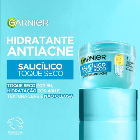 Hidratante Facial Antiacne Garnier Salicílico Toque Seco 85g Hidratante Facial Antiacne Garnier Salicílico Toque Seco 85g