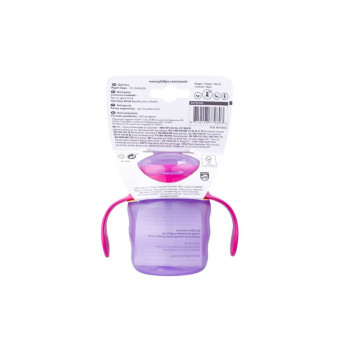 Copo de Transição Avent 6m+ Rosa Bico de Silicone 200ml